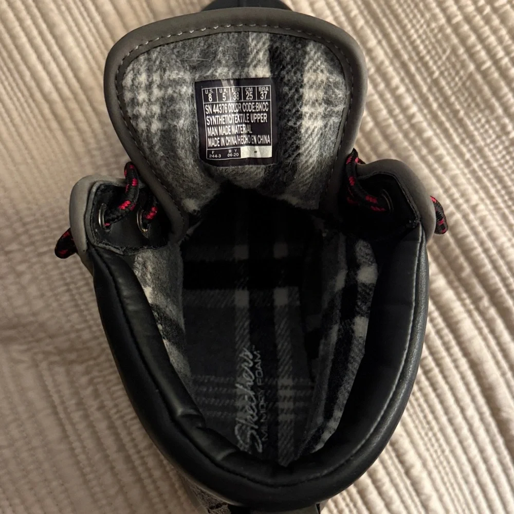 Navy and Gray Sketchers Women’s Rain Boots - Picture 3 of 5